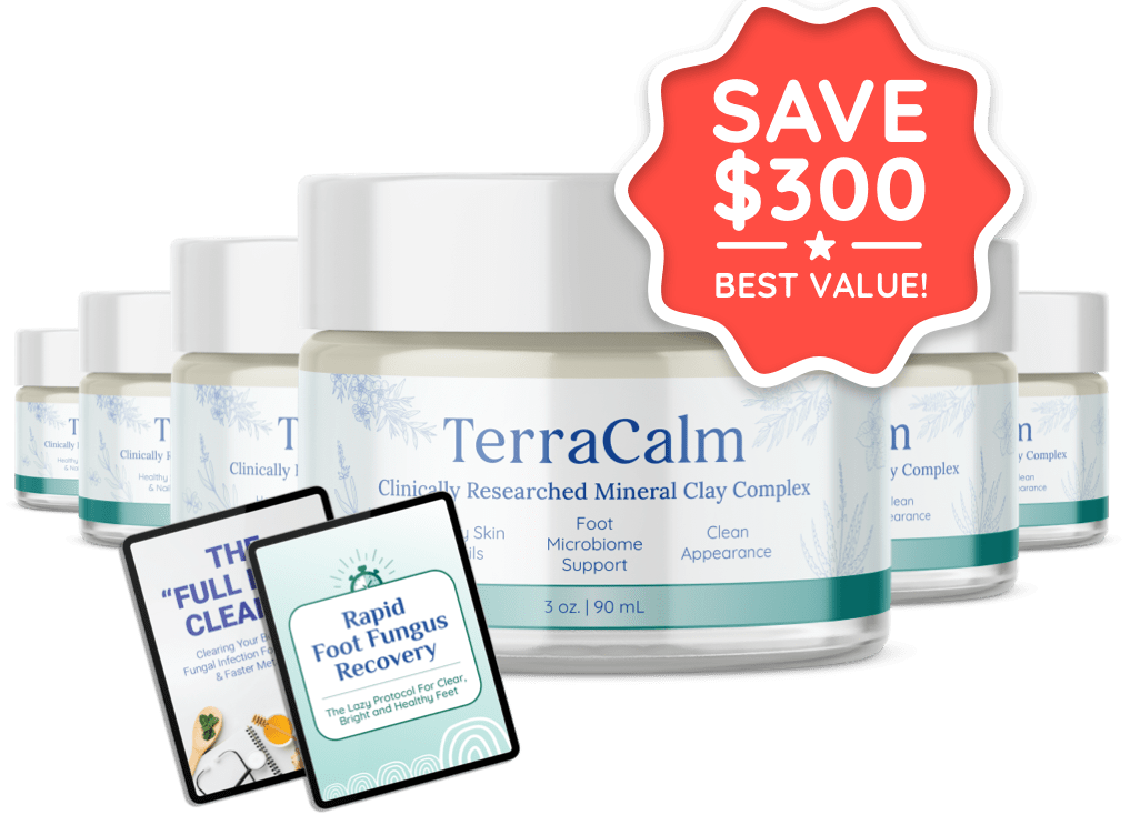 Official six-jar TerraCalm package with digital guides